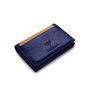 Zoozie Bags Cartera para Hombre Vera Azul Oscuro Piel Auténtica Lujo Elegancia Funcionalidad 9.8x6.8x2cm